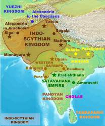 Map of the Indo-Saka Kingdoms (World Imaging)