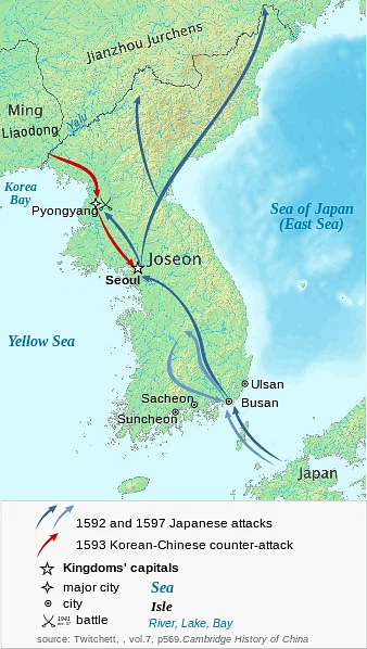 The Japanese Invasion of Korea, 1592-8 CE - Ancient History ...