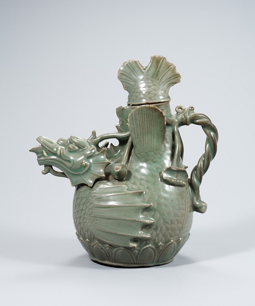 Aguja de pez-dragón de Celadón, Dinastía Goryeo