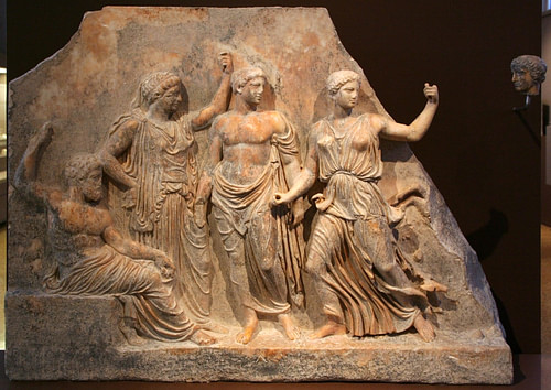 Zeus, Leto, Apolo e Artemisa