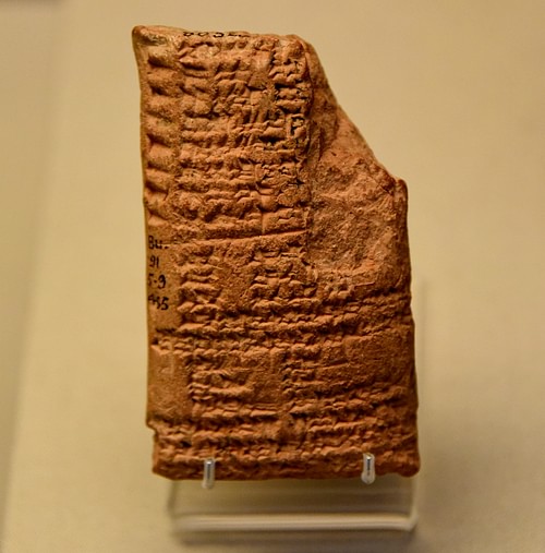 Eski Babil Krallarının Adlarını Listeleyen Çivi Yazılı Tablet