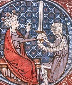 King David I Knighting a Squire