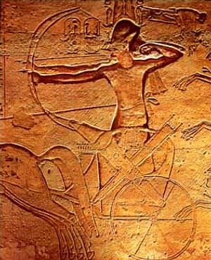 Ramsés II en La batalla de Kadesh (Cave cattum)