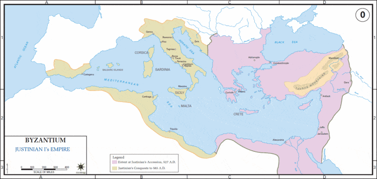Império de Justiniano I (Academia Militar dos EUA)