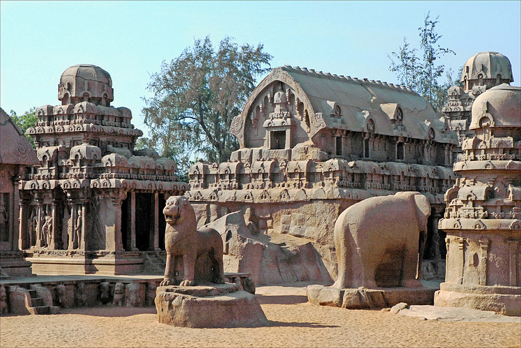 Pancha Ratha, Mahabalipuram (Jean-Pierre Dalbéra)