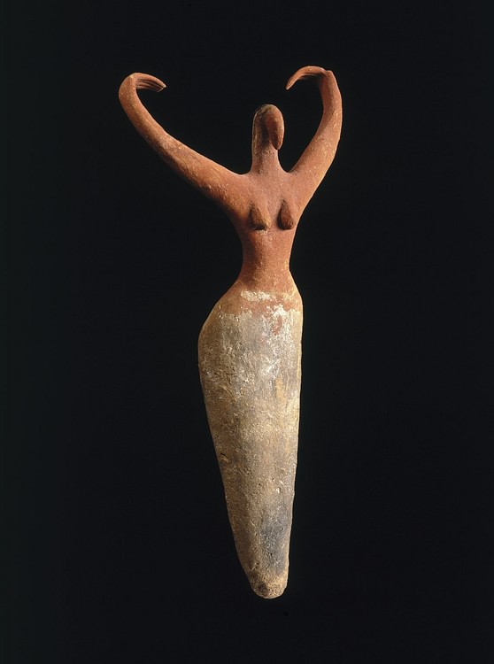 Estatuilla femenina, Egipto predinástico (Museo de Brooklyn)