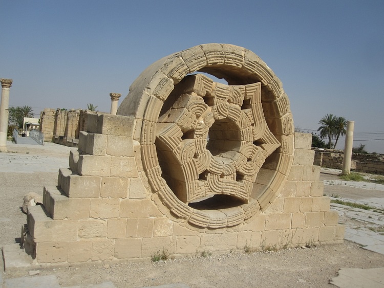 Janela ornamentada, Palácio de Hisham (Michael Darter)