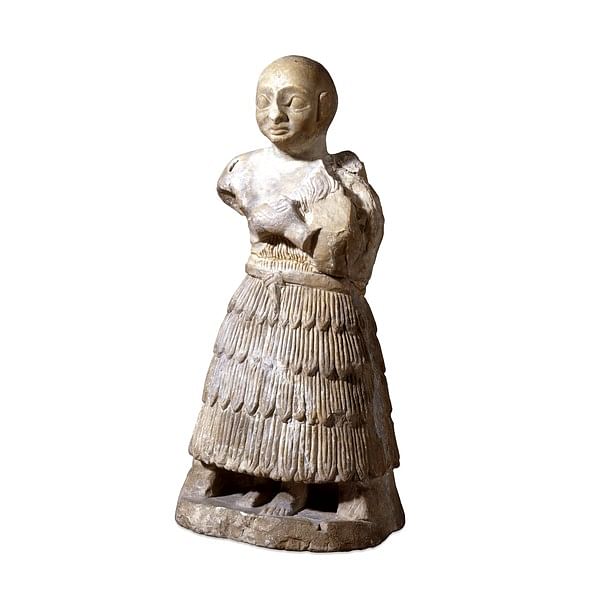 Statua in gesso di un uomo (Trustees of the British Museum)