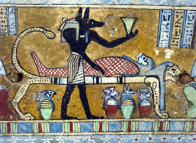 Anubis, sarcófago egipcio (André)