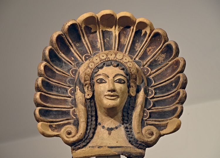 Telha de Telhado Etrusco Maenad (Carole Raddato)