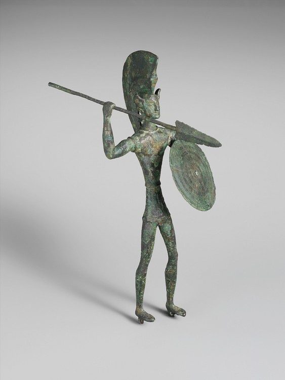 Guerrero Etrusco de Bronce (Museo Metropolitano de Arte)