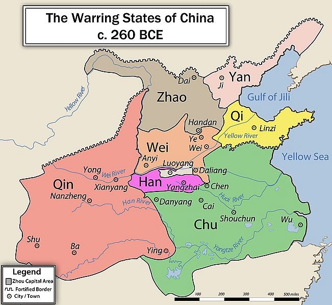 Estados guerreros chinos, siglo III aC (Philg88)