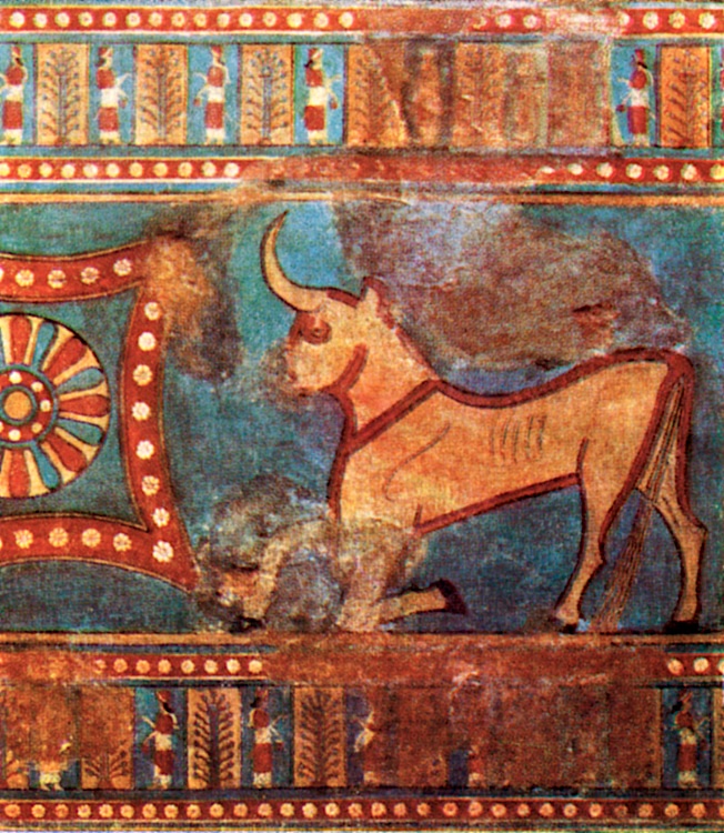 Pintura de parede de Urartu Bull (EvgenyGenkin)