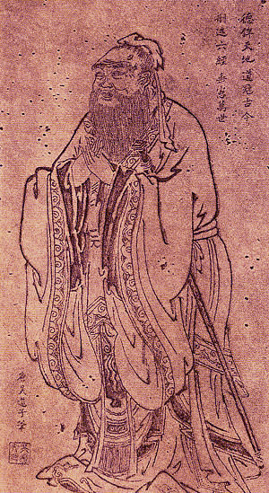 Confucio de Wu Daozi (Louis Le Grand)