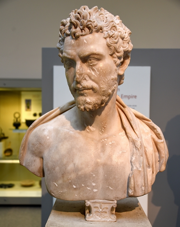 Marble Bust of a Young Greek Male