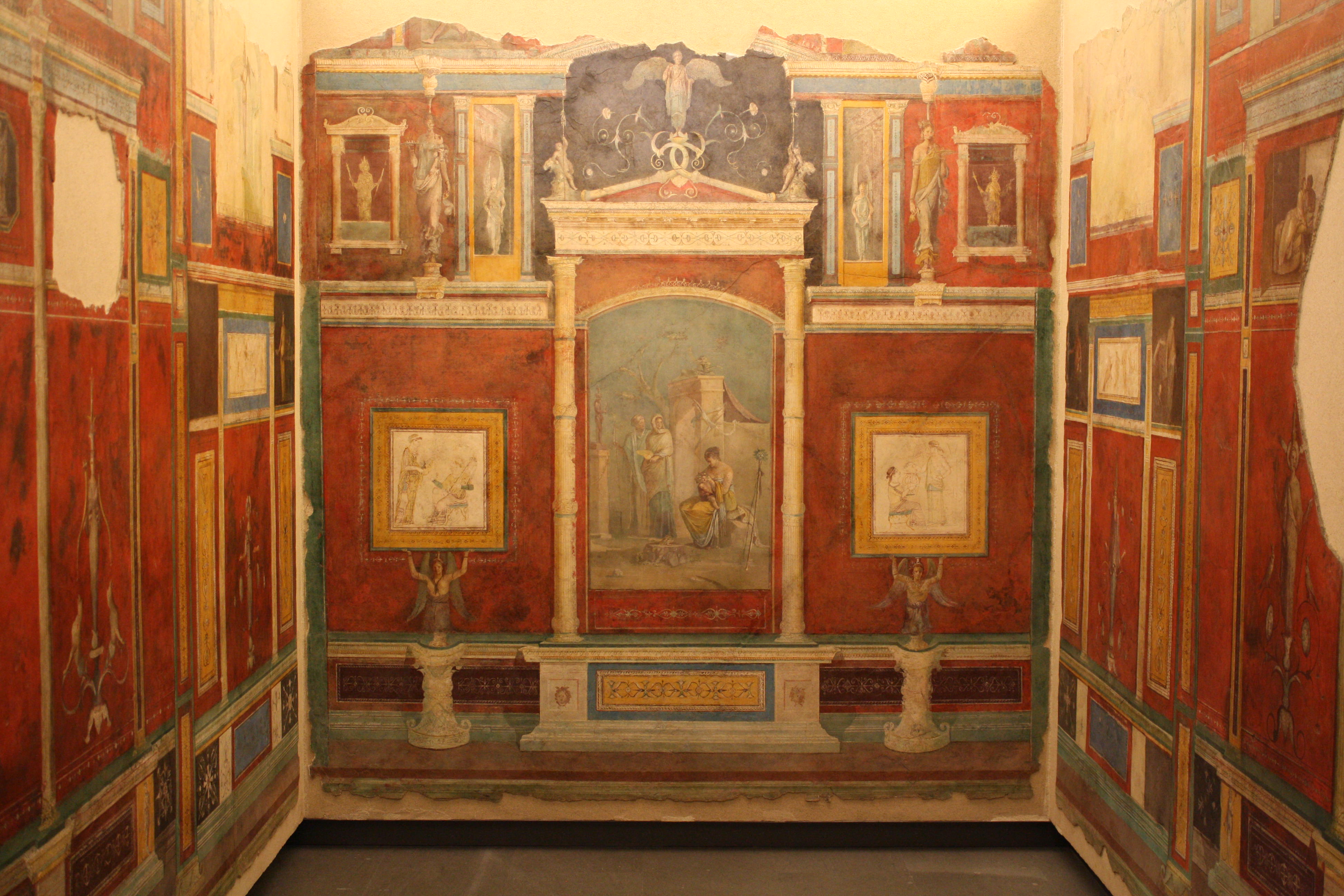 Roman Frescoed Room Illustration Ancient History Encyclopedia