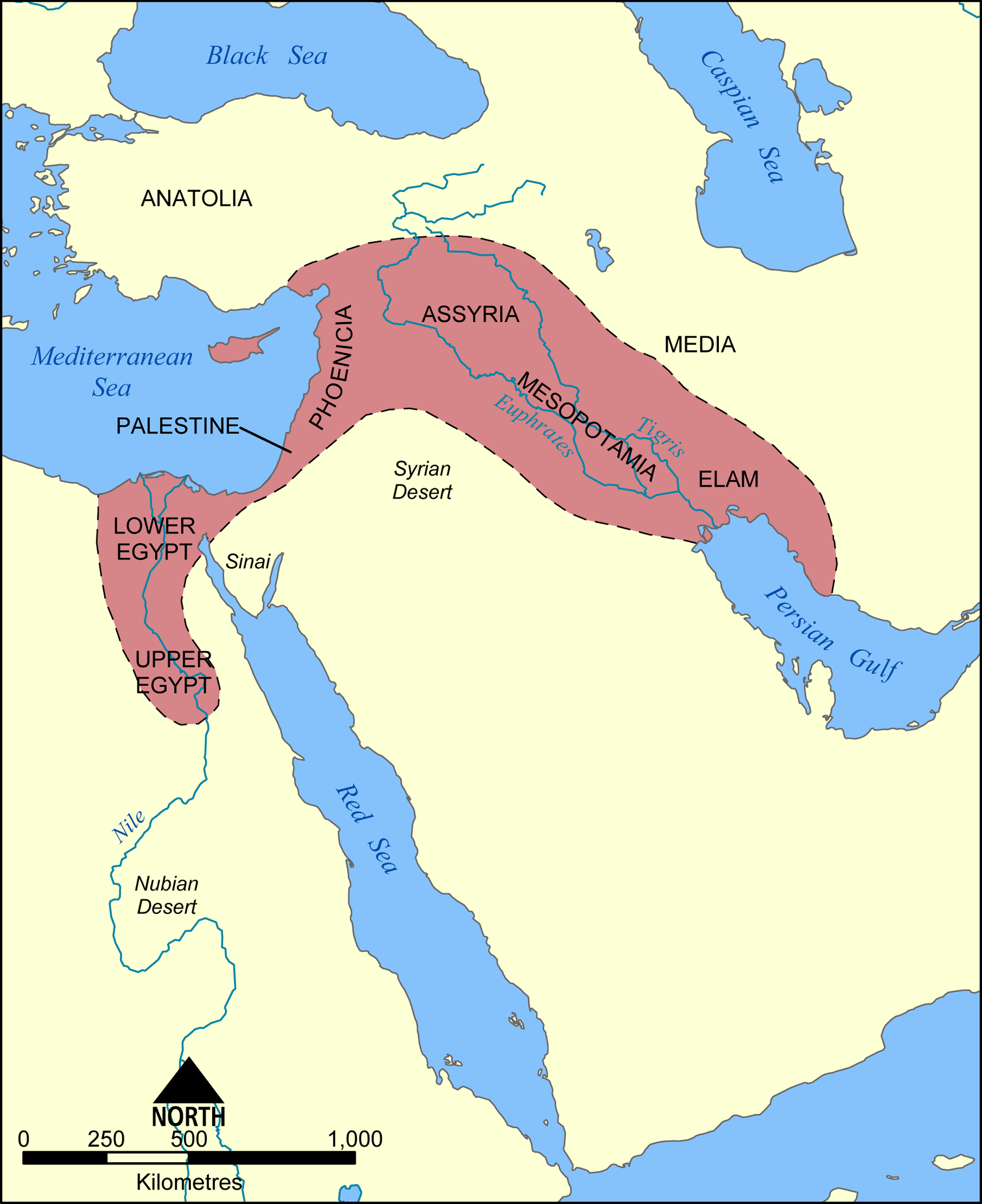 Map Of The Fertile Crescent Illustration Ancient History Encyclopedia
