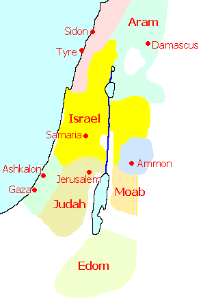 Map of Ancient Israel (Illustration) - Ancient History Encyclopedia