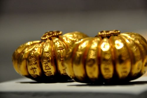 Pendientes de oro del rey Shulgi