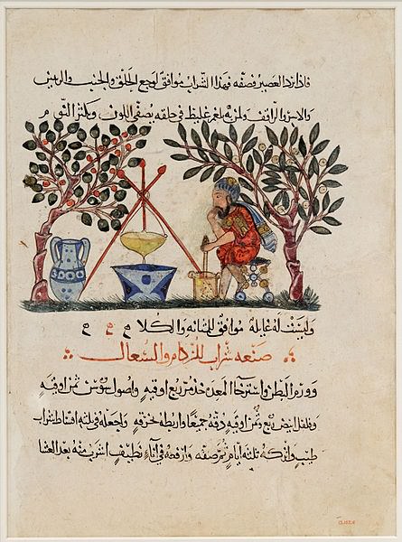 El antiguo farmacéutico de Mesopotamia prepara el elixir