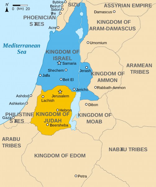 Mapa del Levante circa 830 a.