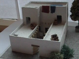 Modelo de casa de cuatro habitaciones