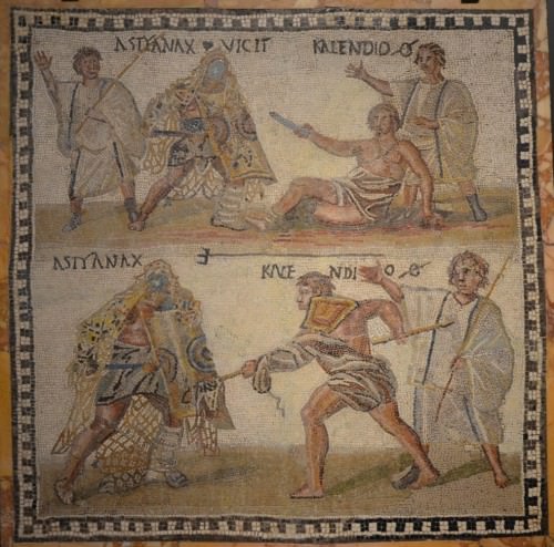 Mosaico de gladiador