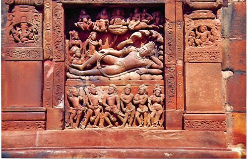 Panel de Vishnu Anantasayana, Templo Dashavatara, Deogarh