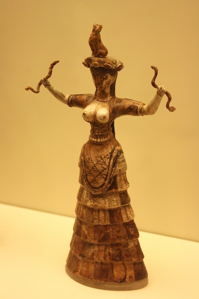 Deusa da serpente minoica, Knossos.