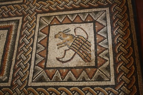 Conejo, mosaico romano