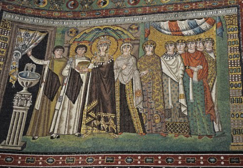 La emperatriz Teodora y su corte