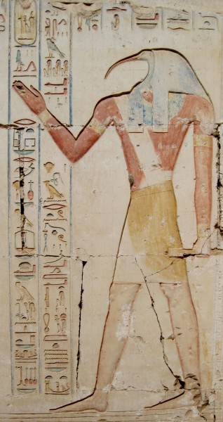 Thoth, Alivio del Templo de Abydos
