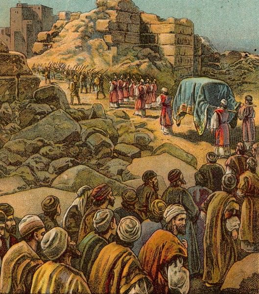 Los israelitas capturan a Jericó