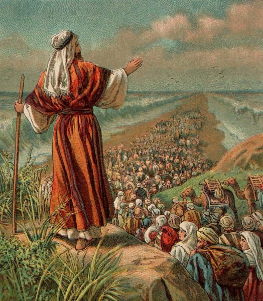 Moisés y la partida del Mar Rojo