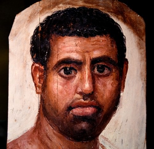 Momia Retrato de un hombre de Fayum