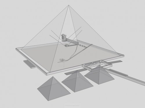 Diseño de interiores, gran pirámide de Giza