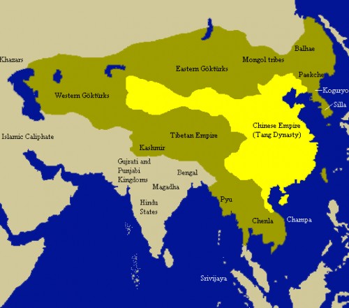 Imperio Tang y Estados vecinos
