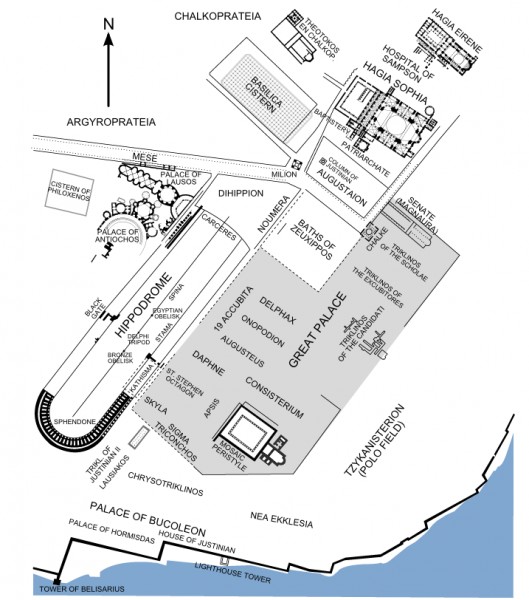 Plan del Hipódromo de Constantinopla
