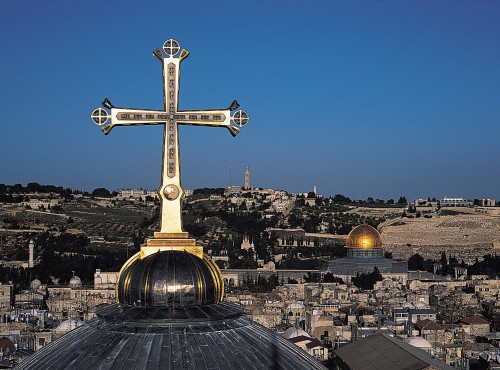 El crucifijo del Gólgota, Jerusalén