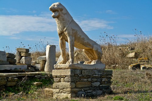 Escultura del león de Delos